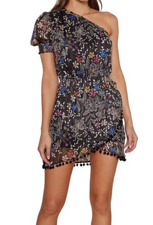 RAGA Dresses & Skirts - Raga Dress Rain Forest One Shoulder minidress Small S
